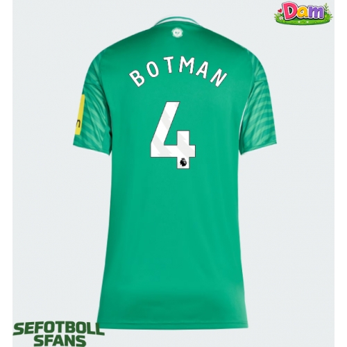 Newcastle United Sven Botman #4 Bortatröja Kvinnor 2025-26 Kortärmad